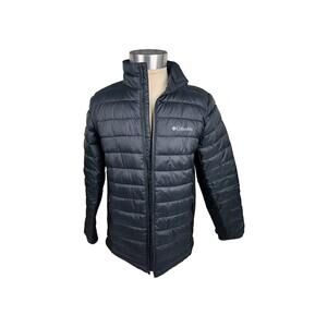 Columbia Mens Medium Omni Heat Interchange Black Puffer Coat